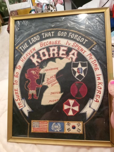 Korean war embroidered emblem - war,